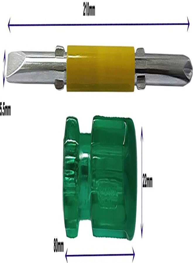 Inditrust مجموعة مفاتيح ألين من إنديترست، صندوق بلاستيكي، مفتاح ربط البراغي، مفتاح ربط غوتي، مجموعة أدوات إصلاح على شكل حرف L للدراجات/الدراجات الهوائية/الدراجات/الغيتار (مجموعة مفاتيح ألين مع مفك براغي 2 في 1 قطعة واحدة) - Image 2